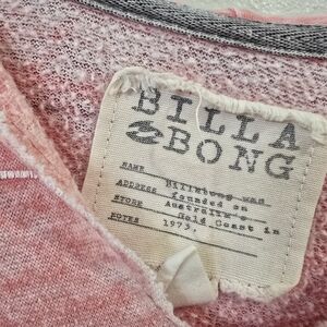 Billabong Pink and Gray Textured Top